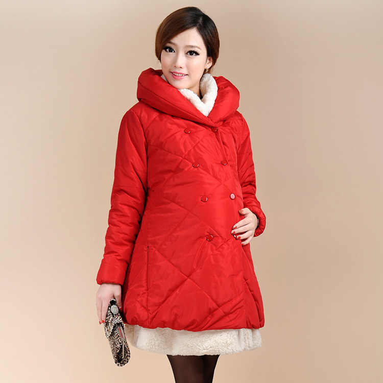 <em>冬季</em>新款孕妇<em>棉衣</em> 泡泡领<em>加厚棉袄</em> 大码<em>棉衣棉</em>