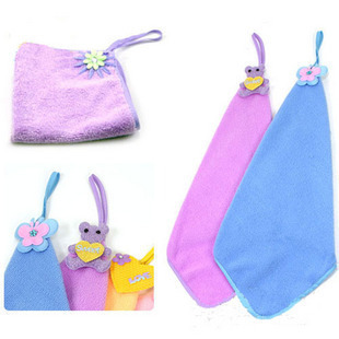 擦手巾挂式可爱 超细纤维毛巾 手巾卡通擦手巾 超强吸水巾K30Y