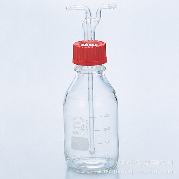 日本原装洗气瓶 气体吸收瓶,125ml-1000ml