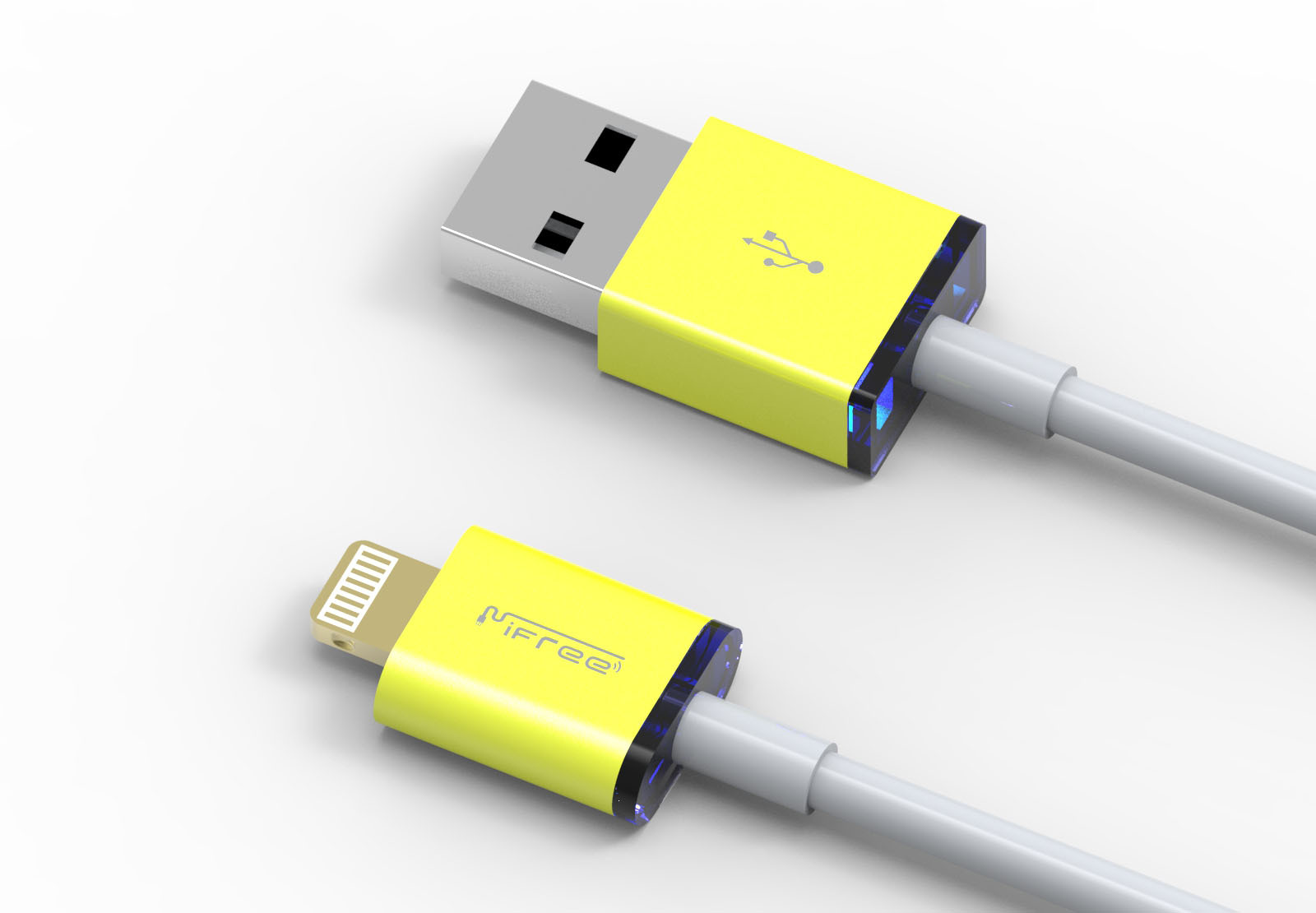 【独家专利 苹果5呼吸数据线 内置呼吸灯高档