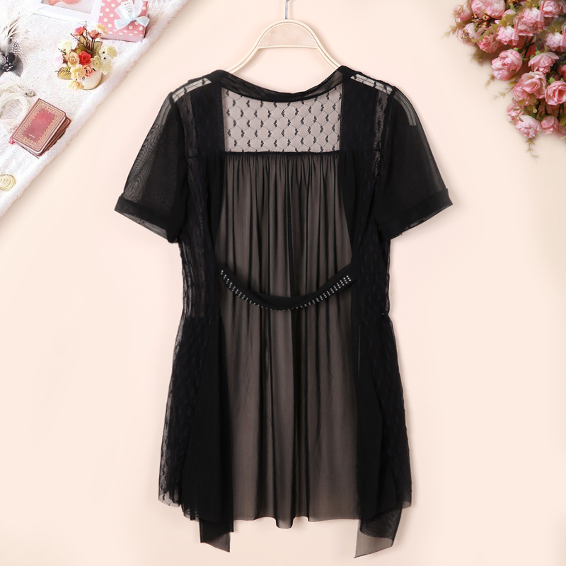 2013夏季大码<em>女装</em>中<em>长款加肥加大</em>雪纺小<em>披肩</em>