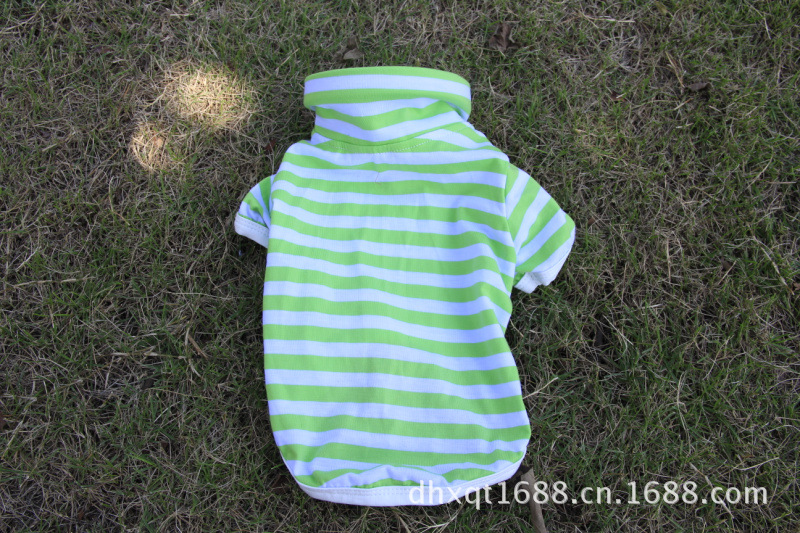 條紋襯衫LED發光寵物狗衣服 (11)