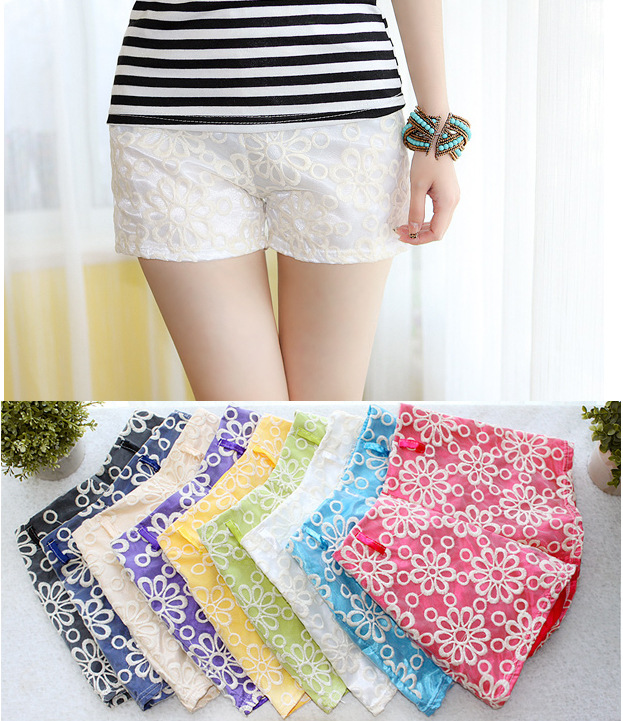 2013夏季新款女装 韩版<em>方格女士</em>休闲<em>短裤</em> 新潮