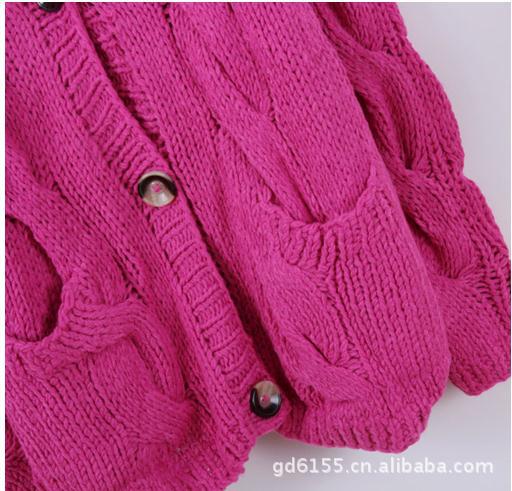 【韩国代购新款女装大<em>毛衣</em> 冬季宽松蝙蝠<em>开衫</em>