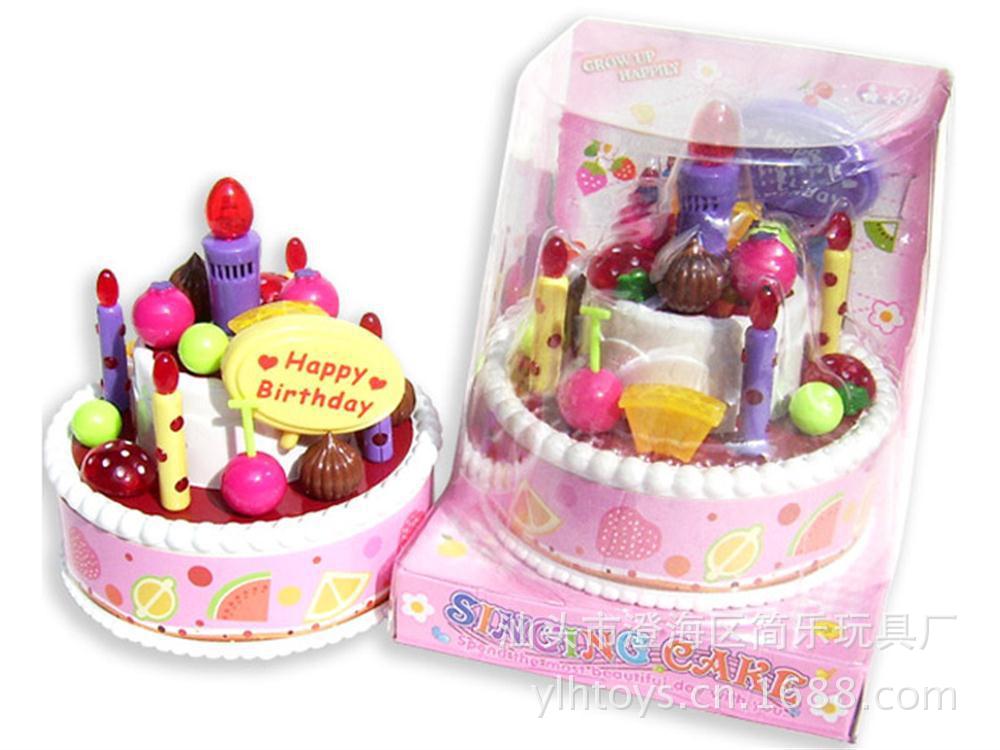 【YLH10984 生日蛋糕带音乐和灯光 儿童玩具