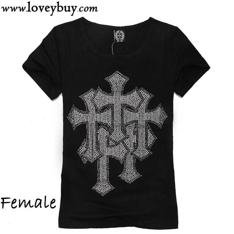 <em>Chrome Hearts</em>克罗心新款<em>女装</em>夏装烫钻十字架