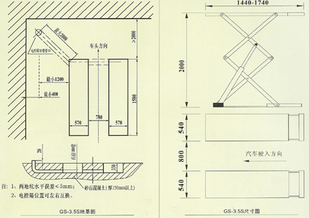 举升机-高昌gc-3.5s小剪平板升降机 单拉伸小剪 【 】