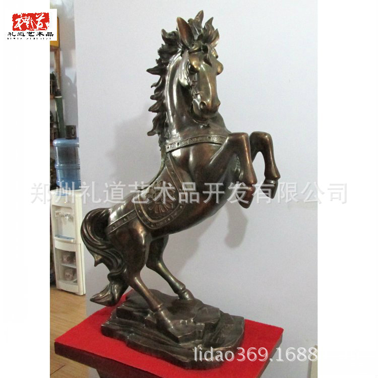 开业工艺品大型摆件 一马当先 马到成功 大跃马