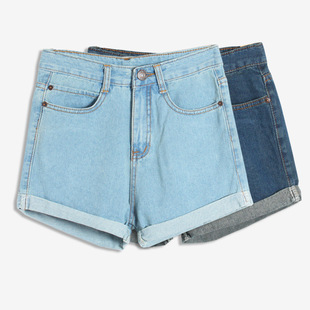 批发采购女式<em>牛仔</em>裤-<em>冬季</em>高腰<em>牛仔短裤女装</em>短