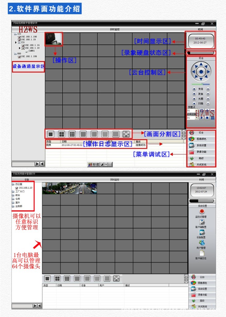 H.264200万IP监控摄像机 1080P 500百万高清