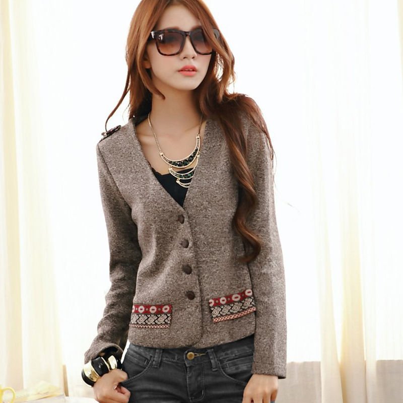 X-1340 2013新款韩版小西装外套长袖<em>开衫</em> 女装