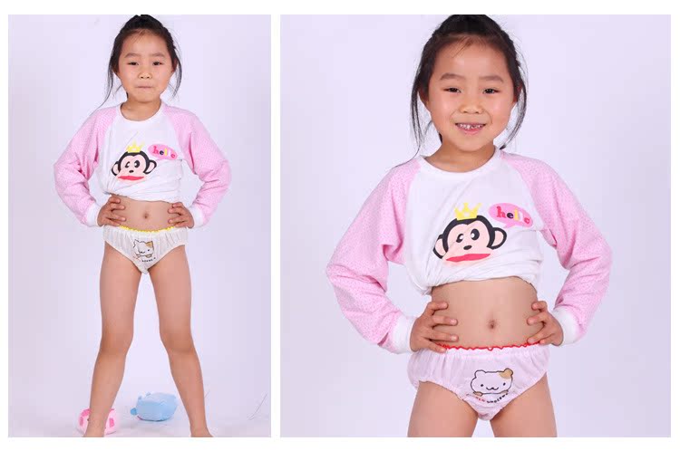 【703 批发 <em>纯棉</em>女童<em>三角内裤</em> 女儿童印花魔术