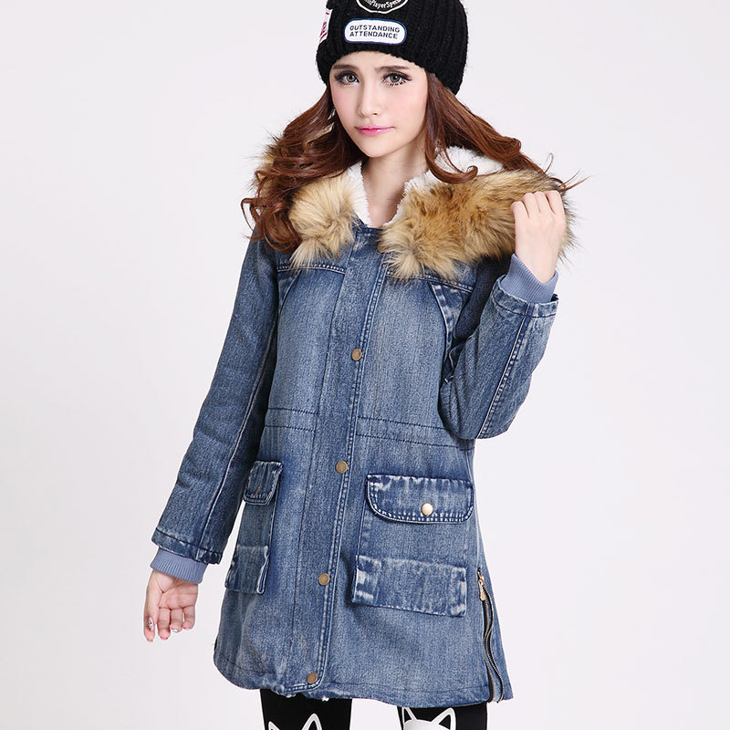 2013 <em>女冬装牛仔棉服外套棉袄外套女</em>韩版<em>冬装</em>