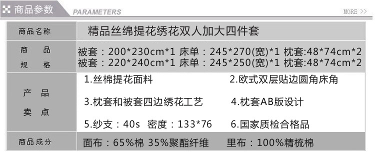 精品丝棉的 属性