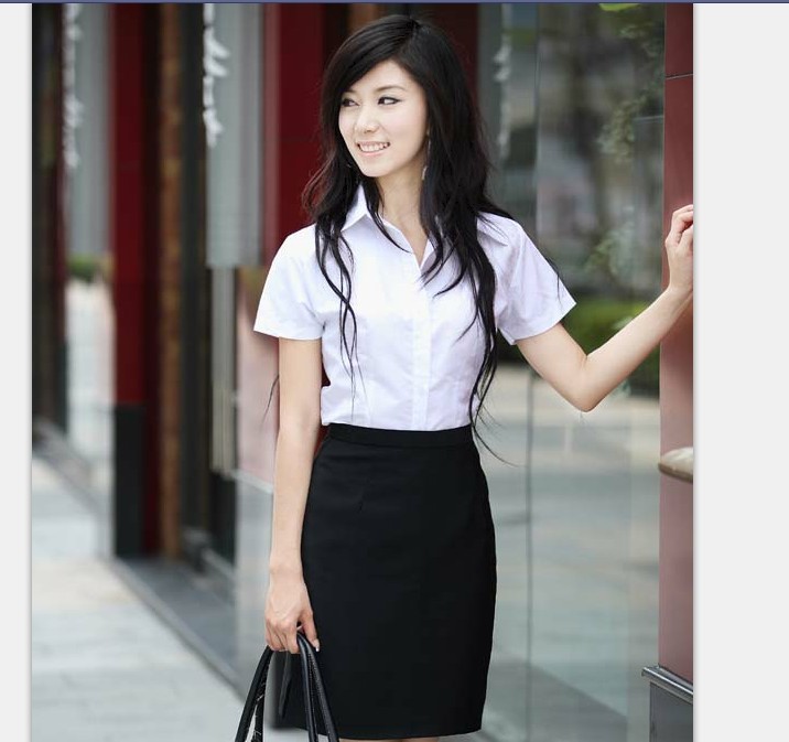 厂家直销<em>女款工作</em>衬衫<em>女款工作服</em>工作装夏季职