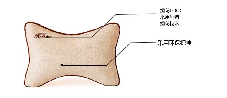 采用环保织唛，独特LOGO绣花技术