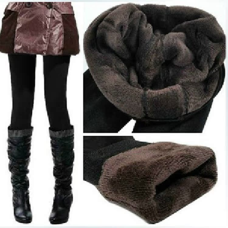 秋冬显瘦加绒<em>加厚打底裤女</em>九分保暖裤 考拉绒