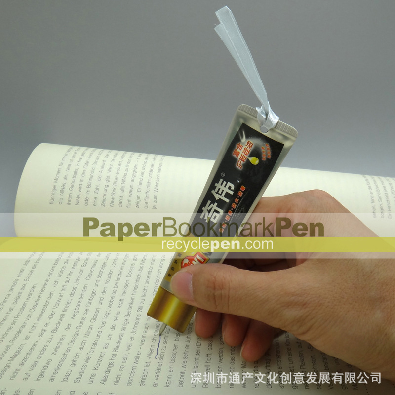 flat pen, bookmark pen