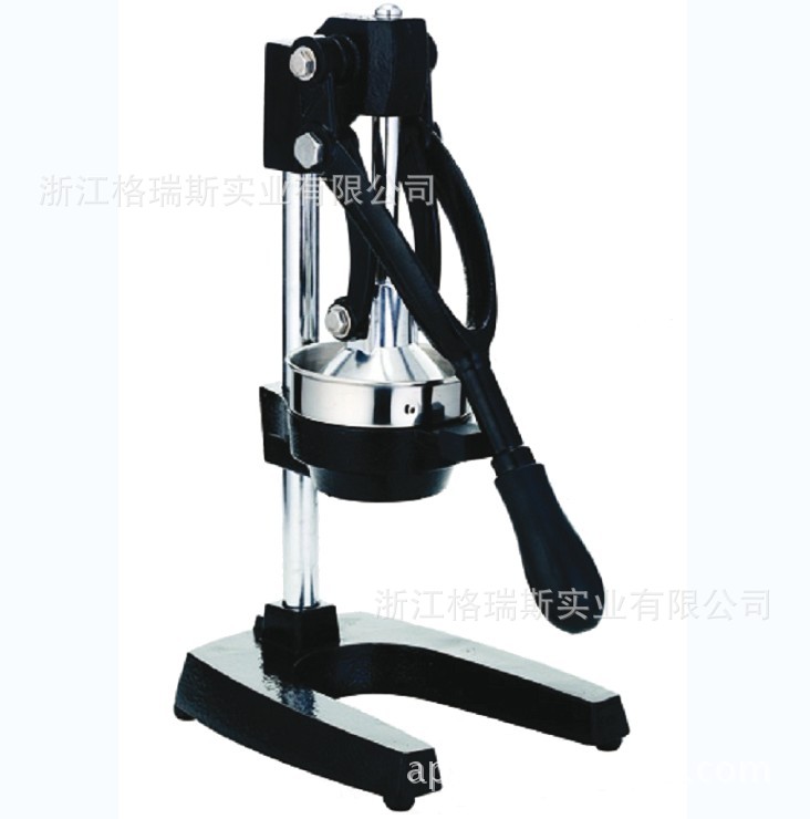 批发采购厨房小工具-榨石榴汁专用榨汁机 不锈钢手动榨汁机可选红黑两色(图)批发采