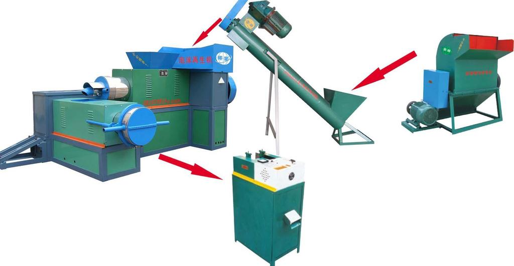 泡沫造粒机生产线