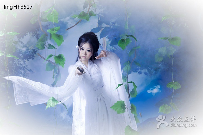【白色古装<em>cosplay小龙女</em> 倩女幽魂 聂小倩 玉