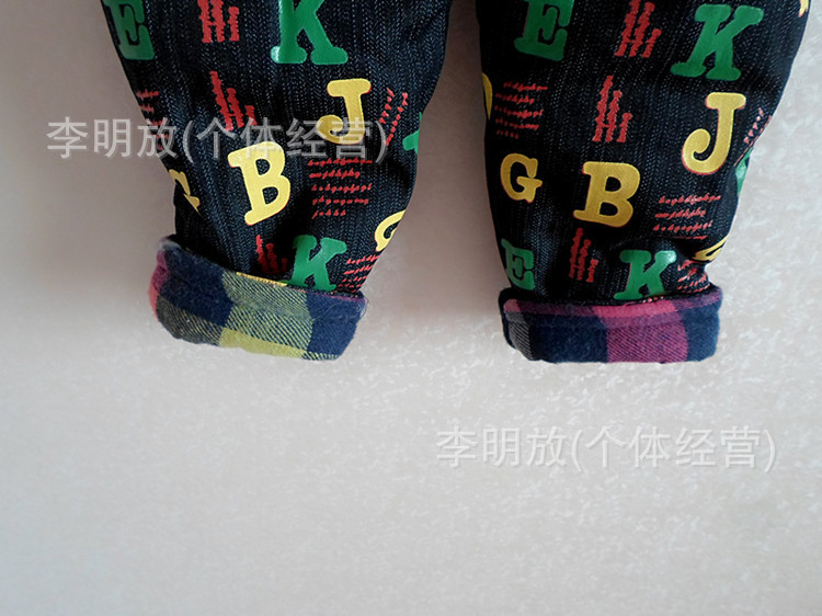 BB1544牛仔背帶褲棉褲