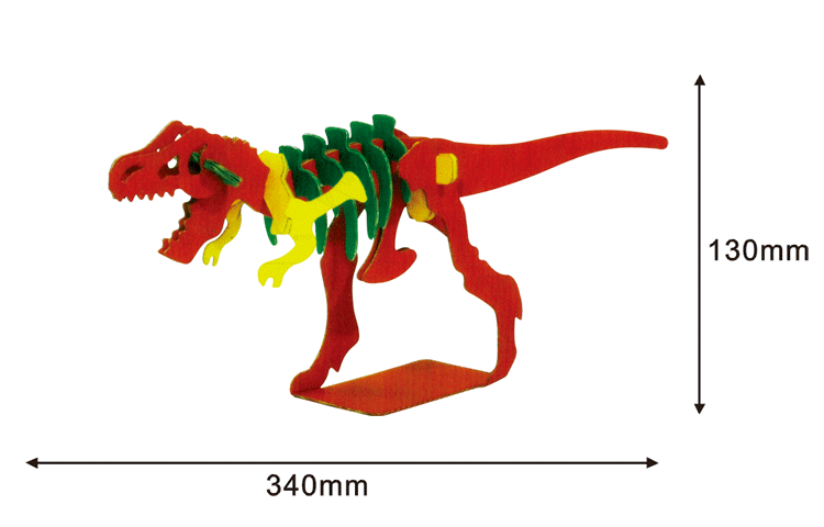 儿童diy 纸类恐龙 霸王龙 手绘上色 厂家直销 涂画玩具 益智玩具