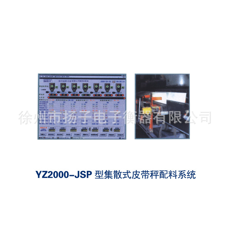 YZ2000-JSP型集散式皮帶秤配料系統