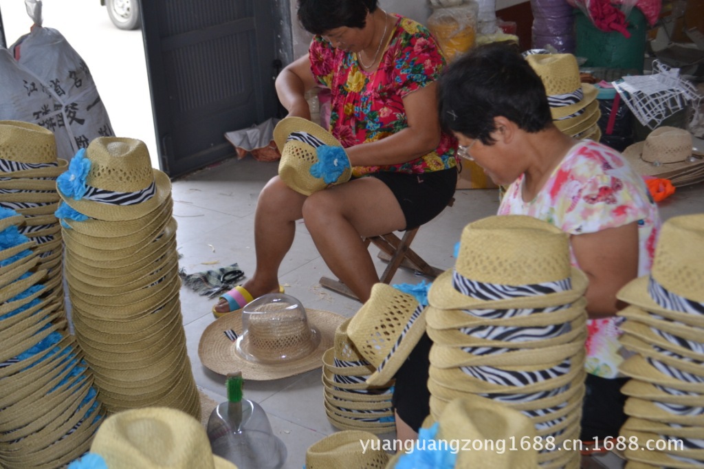 批发采购帽子-草帽批发厂家加工订做编织帽子