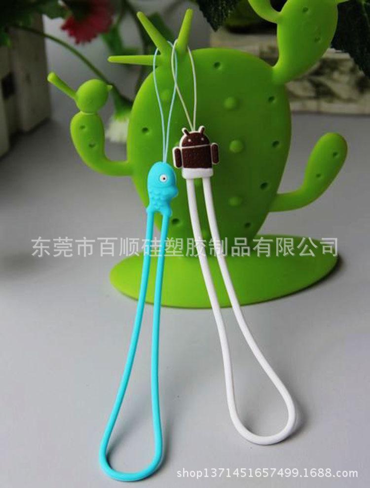 卡通矽膠手機繩 (25)