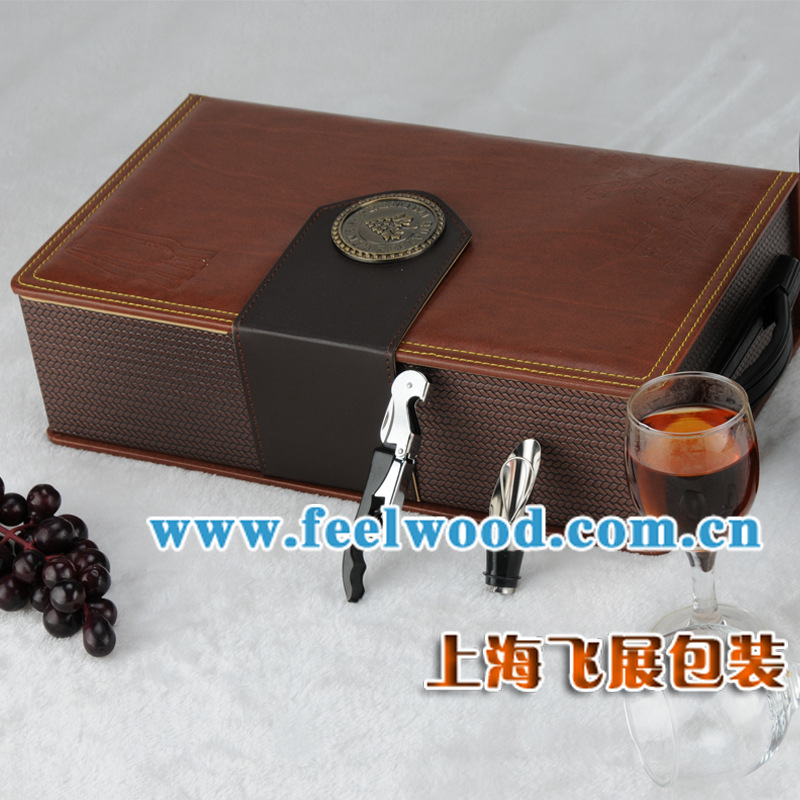 新款双只红酒盒-F-3