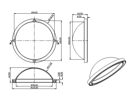 118球泡灯罩规格书