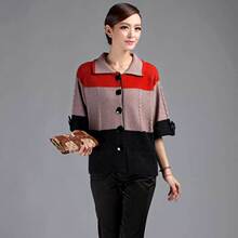 羊绒羊毛衫女_女式针织衫_袖子款式:基本款_袖