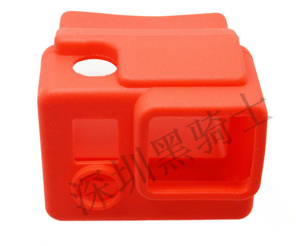 GP98 GoPro配件 Hero3+硅胶套 保护套 黑蓝绿