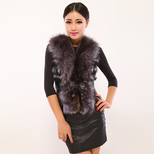 批发采购皮草-2013新款羊皮大貉子<em>领带袖</em>可拆