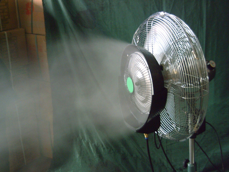 【分体式离心加湿降温工业喷雾风扇雾化风扇水