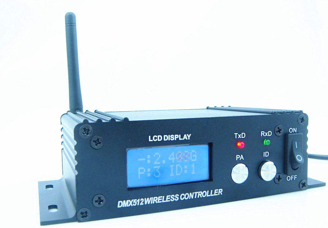【深圳厂家直销】新型显示 dmx512无线发射器 无线dmx收发器