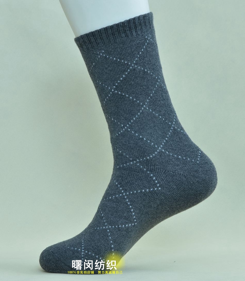 批发采购成人袜-冬季新款商务韩版中筒男士保