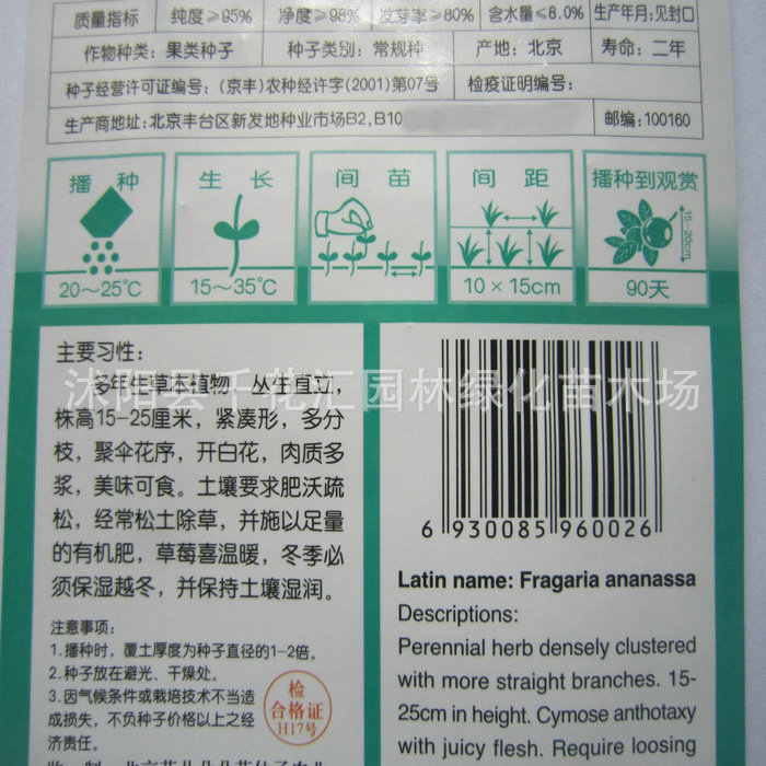 【蔬菜水果种子 草莓种子 盆栽 四季 阳台家台种