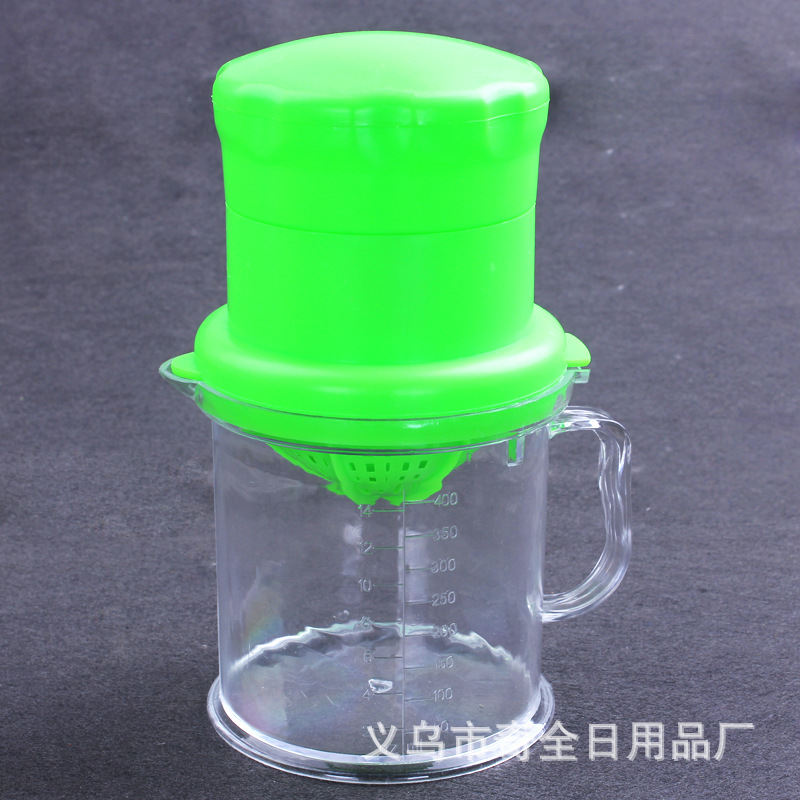 【厨房水果机 透明小工具手动榨汁机 婴幼儿水