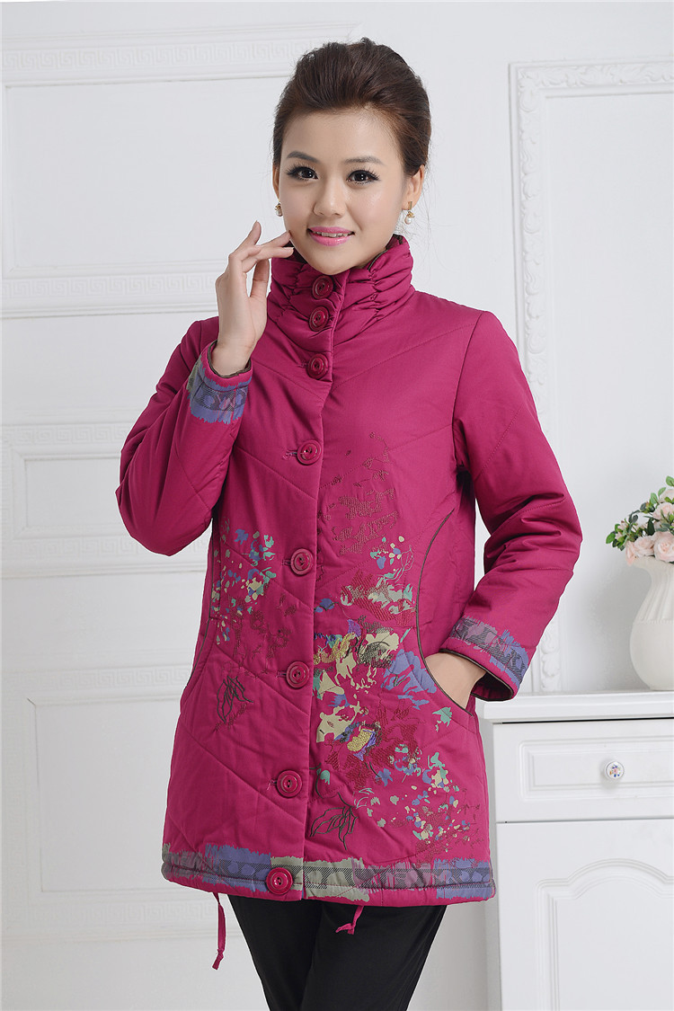 批发采购<em>女式棉衣</em>-<em>中老年</em>冬装女棉服 女棉衣批