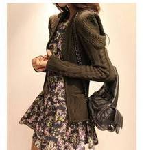 <em>毛线开衫</em>小外套_女式针织衫_颜色:军绿色_上市