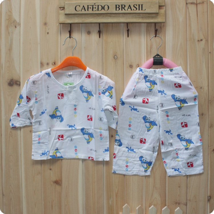 【批发<em>供应</em>新款热销富维 <em>儿童棉绸</em>印花两件套