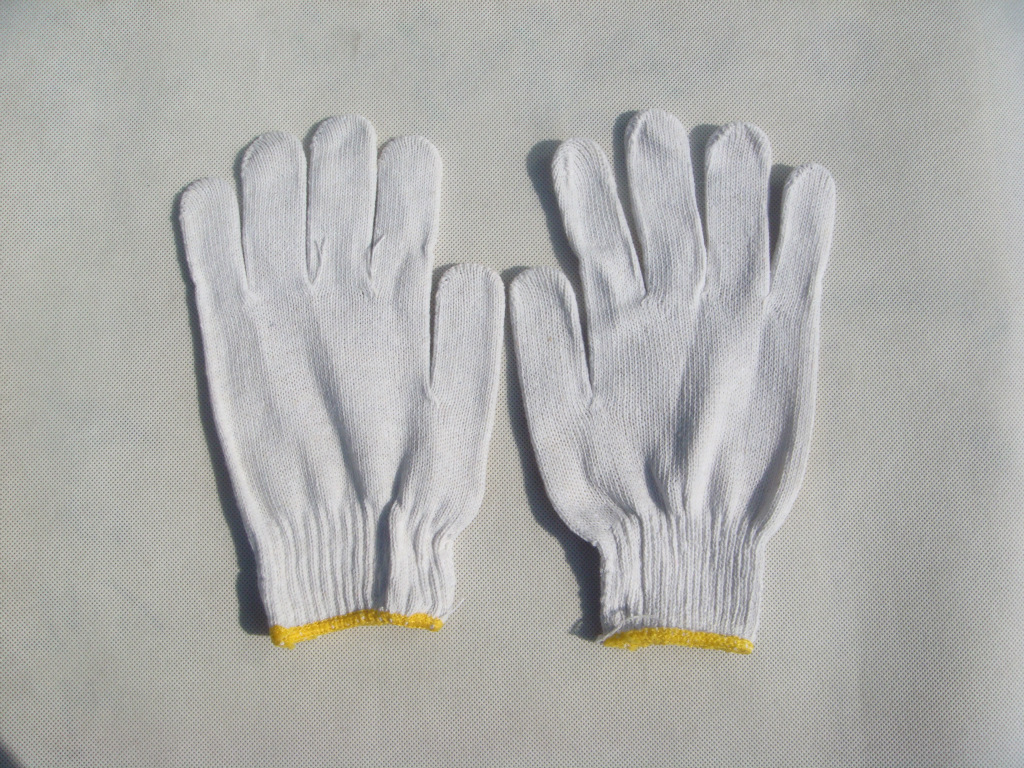 点塑纱线手套\/线点胶手套 点塑手套 棉纱线手套