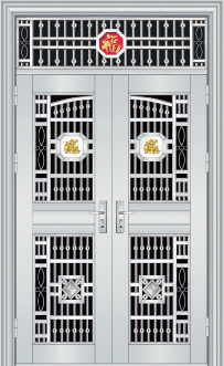 不锈钢门-防盗门 防火门 密码锁 铁艺扶梯 铜门