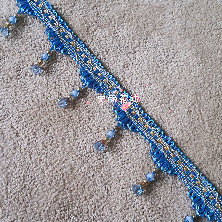 【窗帘花边批发、窗帘珠子花边厂家、南瓜珠挂