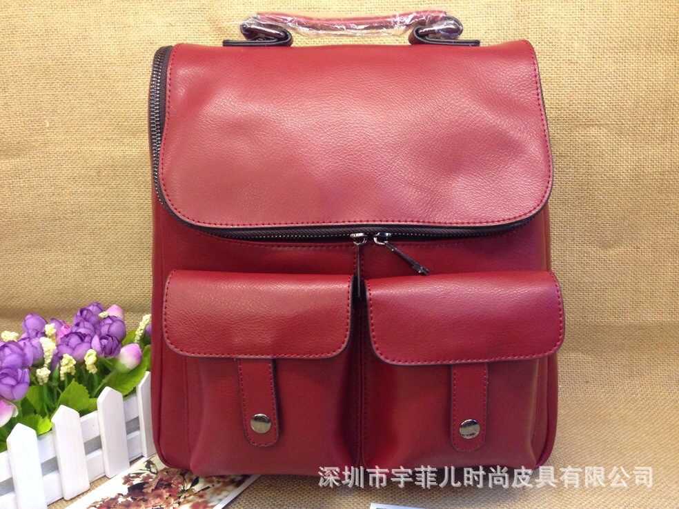 【<em>女包生产商</em> 真皮牛皮手提书包 双肩背包学院