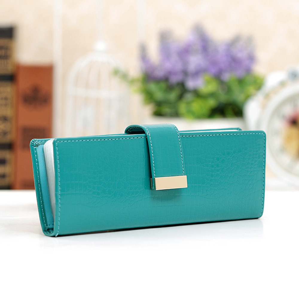 长款真皮<em>女士钱包批发</em> 韩版可爱钱夹皮夹 时尚