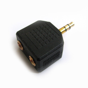 转接卡、转接线-批发 金针耳机一分二头 转接头