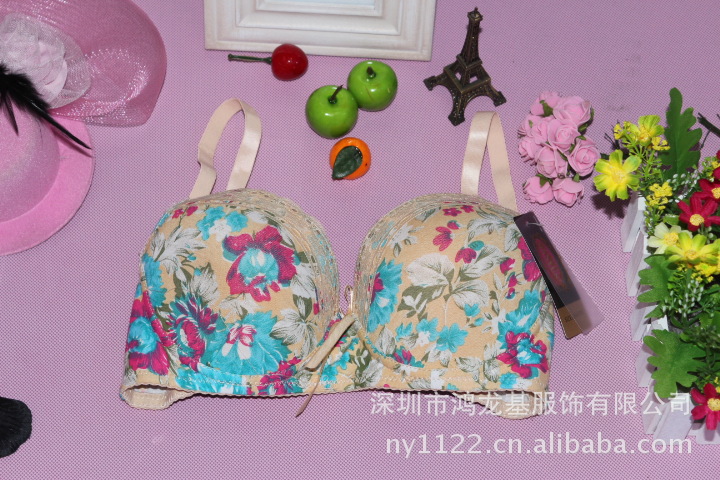 外销<em>文胸</em>批发 WANYUN5503 印花<em>中国风文胸</em>批